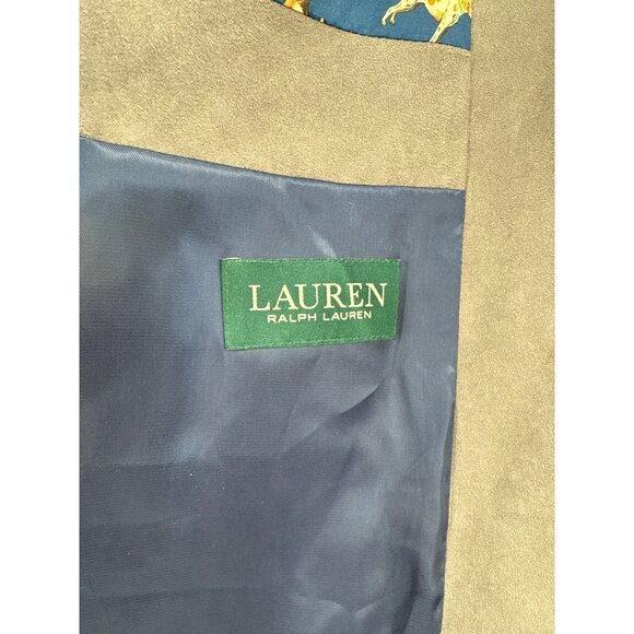 Lauren Ralph Lauren Gray Blazer Sport Coat Two Button Jacket Lining Menswear - Picture 6 of 8